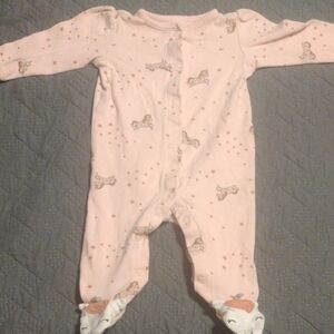 Child of Mine Pink Footies One Piece​​